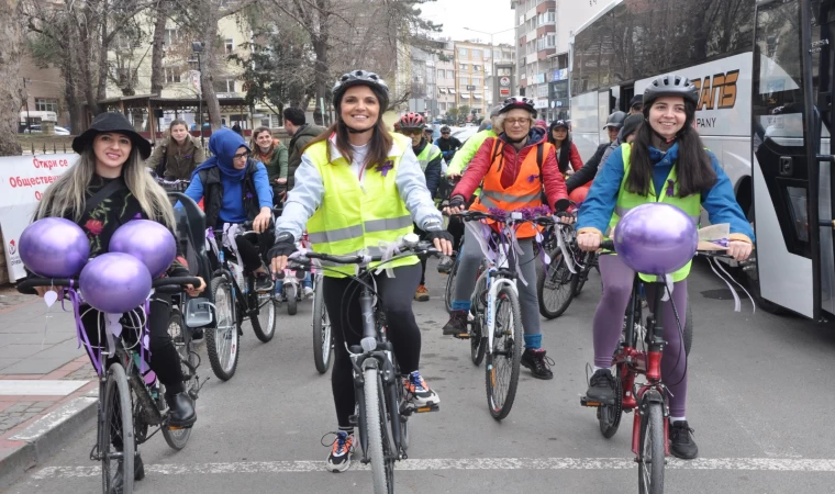 Kırklareli Bisiklet Kulübünden 8 Mart etkinliği
