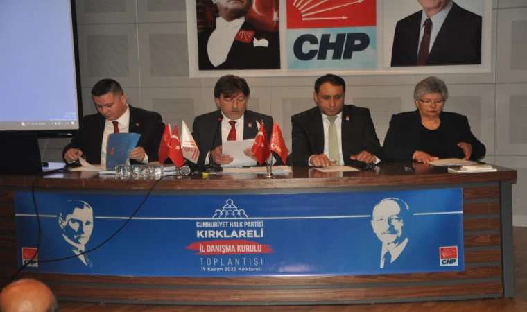 CHP İL DANIŞMA KURULU TOPLANTISI YAPILDI