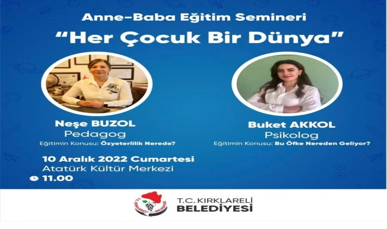 HER ÇOCUK BİR DÜNYA '' EĞİTİM SEMİNERİ