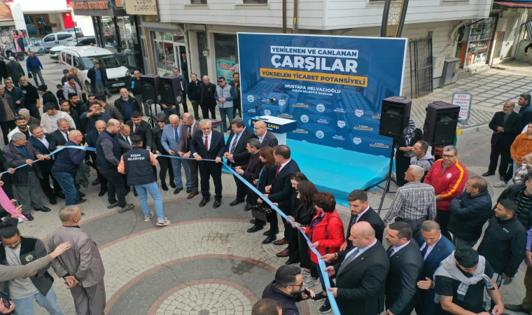 Yenilenen ve canlanan Nalbur Çarşı açıldı