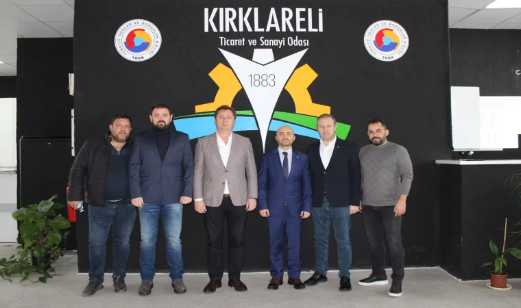 DEVA Partisi Kırklareli Belediye Başkan Adayı Rıfat Rafael Haleva, Kırklareli TSO’yu ziyaret etti