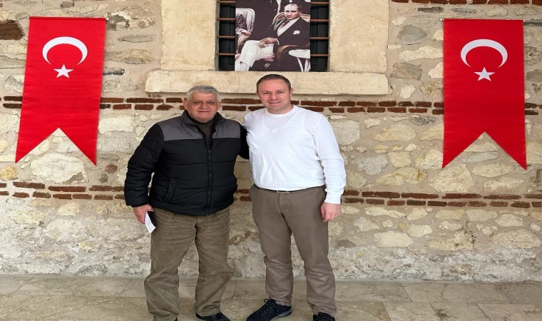Kırklareli TSO Başkanı Soner Ilık, Karahıdır Mahallesi Muhtarı Reşat Vardar'ı ağırladı