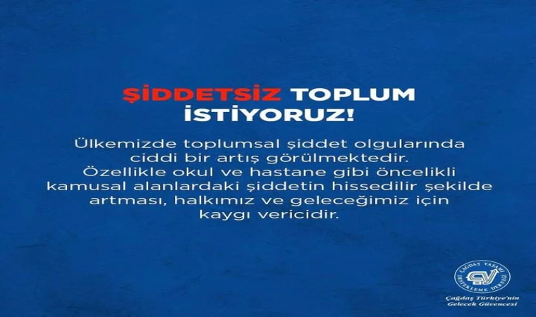 Şiddetsiz Toplum İstiyoruz!