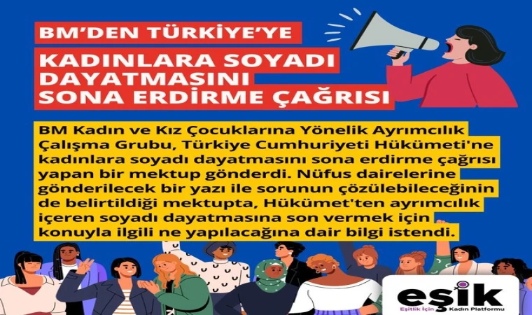 BM’DEN TÜRKİYE’YE KADININ SOYADI HAKKINA DAİR MEKTUP
