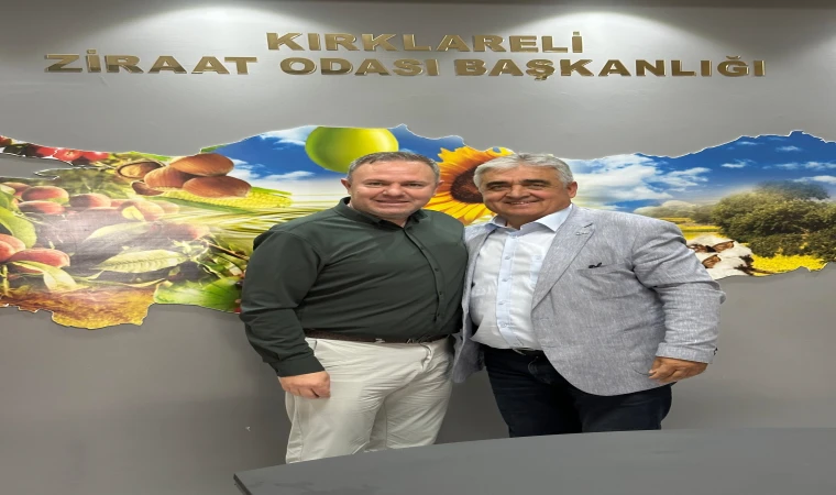 Kırklareli TSO Başkanı Soner Ilık, Kırklareli Ziraat Odası Başkanı Ekrem Şaylan’ı Ziyaret Etti