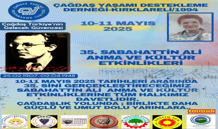 35.Sabahattin Ali Anma ve Kültür Etkinlik Programı Belli Oldu