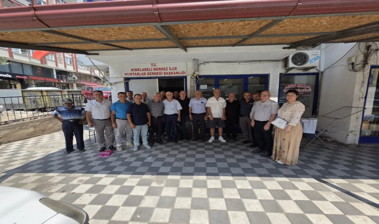 KIRKSEDER’DEN MUHTARLAR DERNEĞİNE NEZAKET ZİYARETİ 