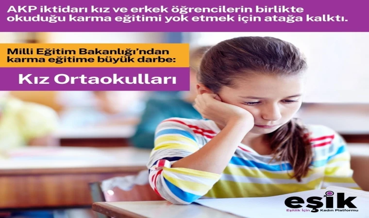 Milli Eğitim Bakanlığı’ndan Karma Eğitime Büyük Darbe