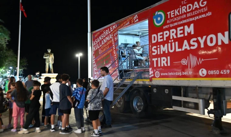 Tekirdağ'da Deprem Bilinci Seferberliği: Simülasyon Tırı Tüm İlçeleri Gezecek