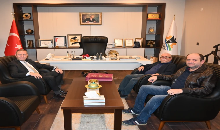 Kırklareli TSO Başkanı Soner Ilık, “Hayırlı Olsun” Ziyaretinde Bulunan Kemal Alkoç ile Necdet Alkoç’u Ağırladı