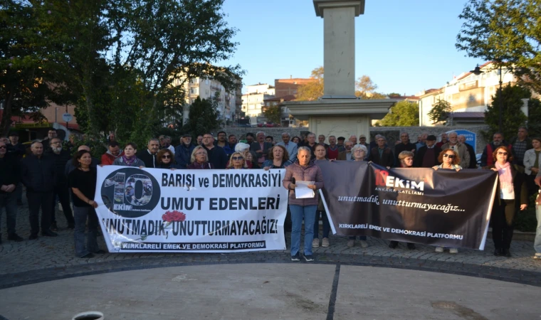 Kırklareli'de 10 Ekim Katliamı Anması