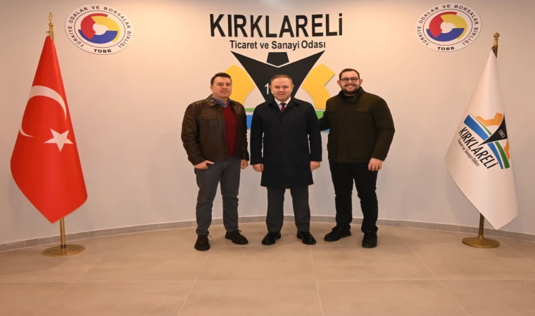 Kırklareli TSO Başkanı Soner Ilık, Yılmazoğlu Dayanıklı Tüketim Malları San. ve Tic. Ltd. Şti. Sahiplerini Ağırladı