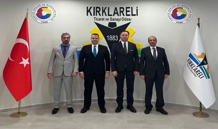 Kırklareli TSO Meclis Başkanı İsmail Hakkı Özsan, KOSGEB Yöneticilerini Ağırladı
