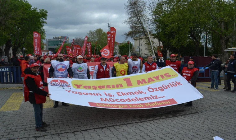 Lüleburgaz'da 1 Mayıs Coşkusu Yaşandı
