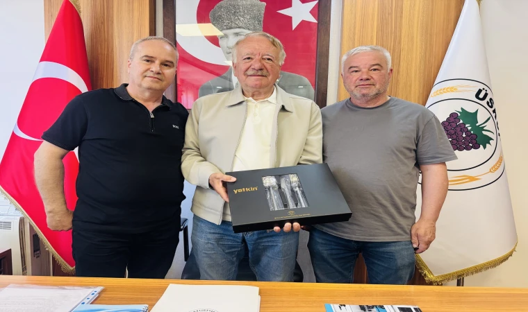 YETKİN MADENİ EŞYADAN BAŞKAN ÇALLI'YA ZİYARET