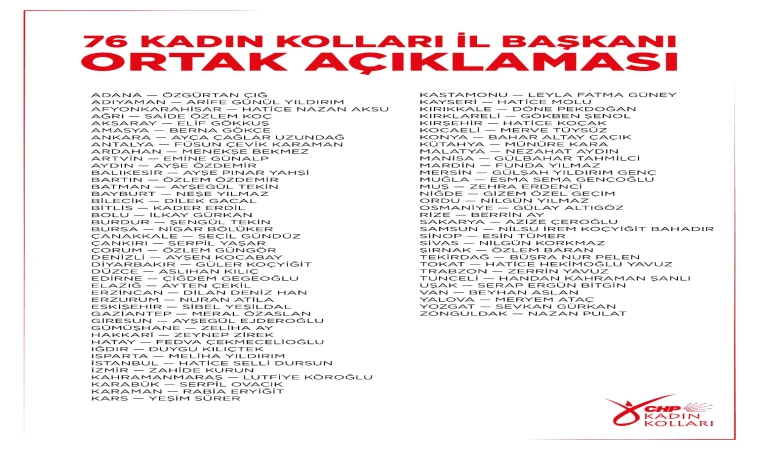CHP’Lİ KADINLARDAN KURULTAY ÇAĞRISI: “KADINLAR KURULTAYA, CHP İKTİDARA HAZIR”