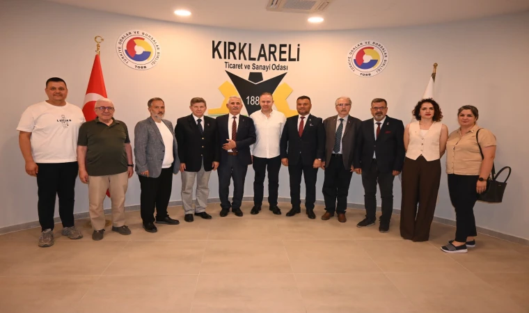 Kırklareli Ticaret ve Sanayi Odası Başkanı Soner Ilık, Genel Başkan Yardımcısı Nihat Babaözü Ağırladı