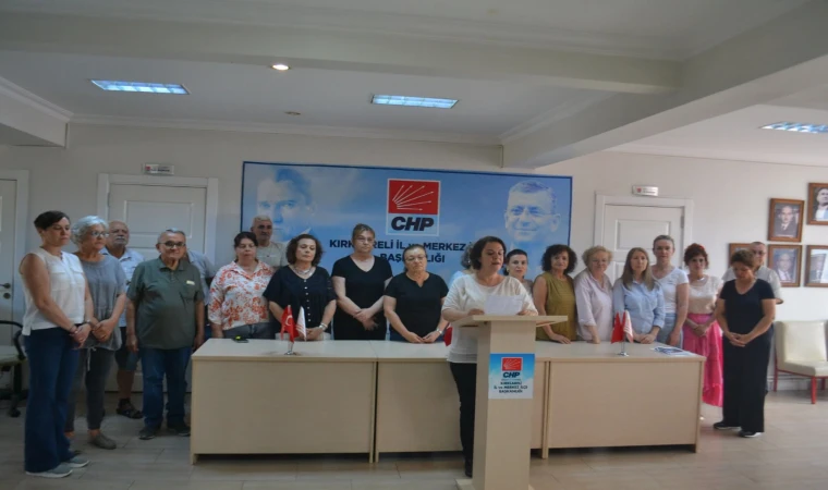CHP KADIN KOLLARINDAN KADIN CİNAYETİNE TEPKİ