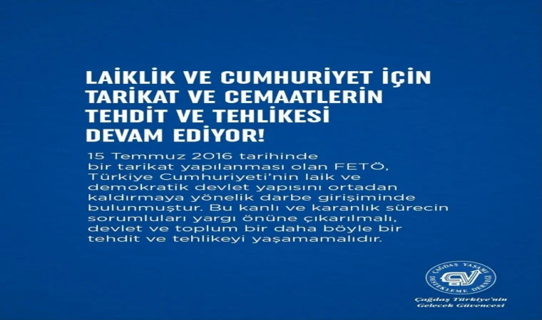 LAİKLİK VE CUMHURİYET İÇİN TARİKAT VE CEMAATLERİN TEHDİT VE TEHLİKESİ DEVAM EDİYOR!