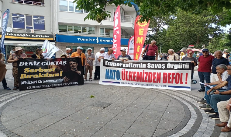 Lüleburgaz Emek ve Demokrasi Platformu'ndan NATO Protestosu