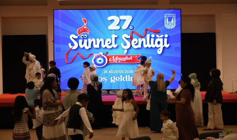 27’nci Sünnet Şenliği’nde çocuklar doyasıya eğlendi