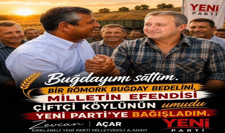 AÇAR'DAN YENİ PARTİ'YE BUĞDAY BAĞIŞI