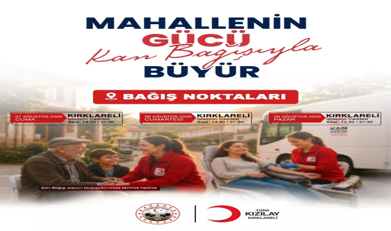 KIRKLARELİ'NDE KAN BAĞIŞI KAMPANYASI BAŞLIYOR