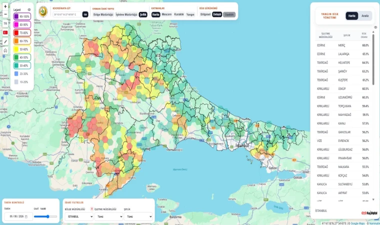 Kırklareli’nde Orman Yangını Alarmı: 5 Bölge İçin Yüksek Risk Uyarısı