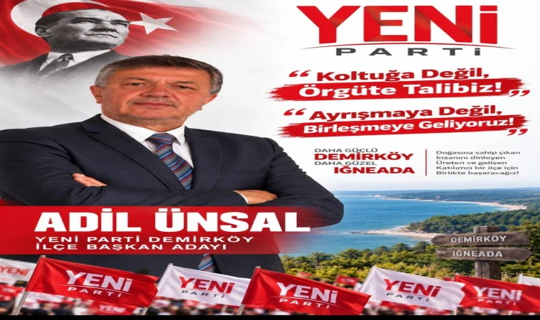 Adil Ünsal Adaylığını Açıkladı