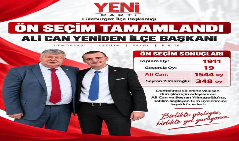 LÜLEBURGAZ’DA SANDIKTAN ALİ CAN ÇIKTI!