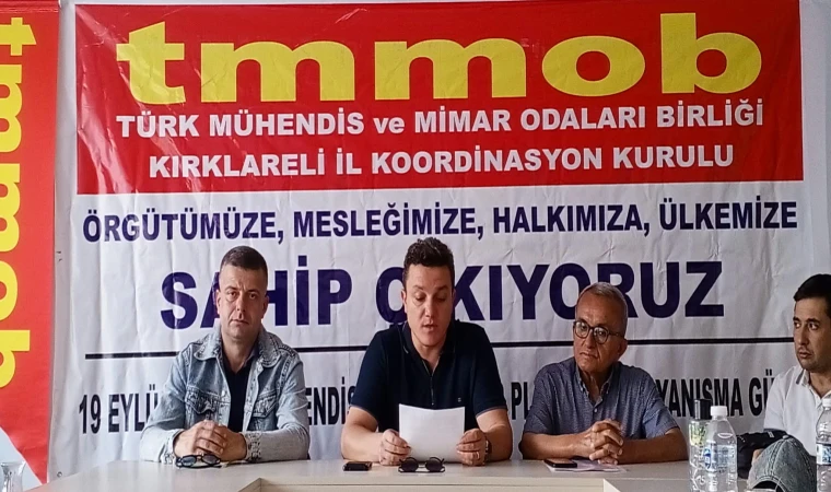 TMMOB: Mesleğimize, Emeğimize ve Geleceğimize Sahip Çıkıyoruz