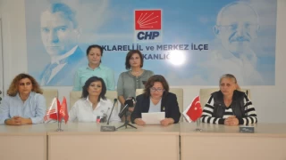 CHP KADIN KOLLARINDAN EŞ ZAMANLI BASIN AÇIKLAMASI