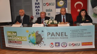 İKLİM DEĞİŞİKLİĞİNİN SU,TARIM ve ORMANLARIMIZ ÜZERİNDEKİ ETKİLERİ “ KONULU PANELE YOĞUN İLGİ