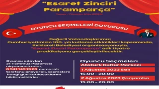 OYUNCU SEÇMELERİ DUYURUSU