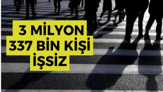 3 milyon 337 bin kişi işsiz!