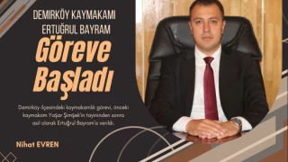 "Demirköy Kaymakamı Ertuğrul Bayram Göreve Başladı"