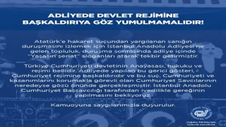 ADLİYEDE DEVLET REJİMİNE BAŞKALDIRIYA GÖZ YUMULMAMALIDIR!