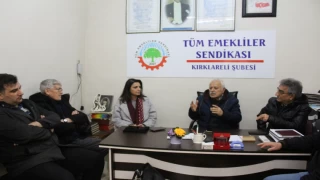 İL GENEL MECLİS ADAY ADAYLARINDAN TÜM EMEKLİ-SEN'E ZİYARET