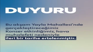 Popstar Mustafa Konseri İptal edildi