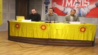  1 MAYIS VE EMEKÇİLER '' KONULU  PANEL AKM'DE  YAPILDI