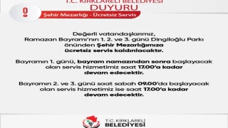 Kırklareli Mezarlığı bayram ziyaretine hazır