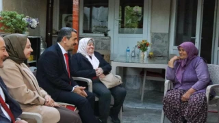 Vali Birol Ekici, şehit aileleri ziyaretlerinde bulundu.