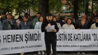 KESK Şubeler Platformundan Filistin'e Destek