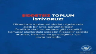 Şiddetsiz Toplum İstiyoruz!