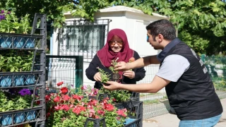 Kabir Ziyaretine Gelenlere Çiçek Dağıtımı Yapıldı