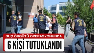 Suç örgütü operasyonunda 6 kişi tutuklandı
