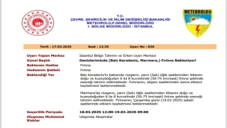 Meteorolojiden Yağış Uyarısı