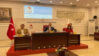 KIRKLARELİ BELEDİYE MECLİSİNİN NİSAN AYI OLAĞAN TOPLANTISI BELEDİYE MECLİS SALONUNDA YAPILDI.