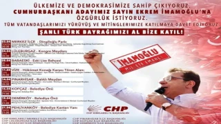 KIRKLARELİ'NDE İMAMOĞLU'NA, DESTEK MİTİNGLERİ 