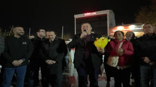 LÜLEBURGAZ İLÇESİNDE YAĞAN YAĞMURA RAĞMEN COŞKU SELİ